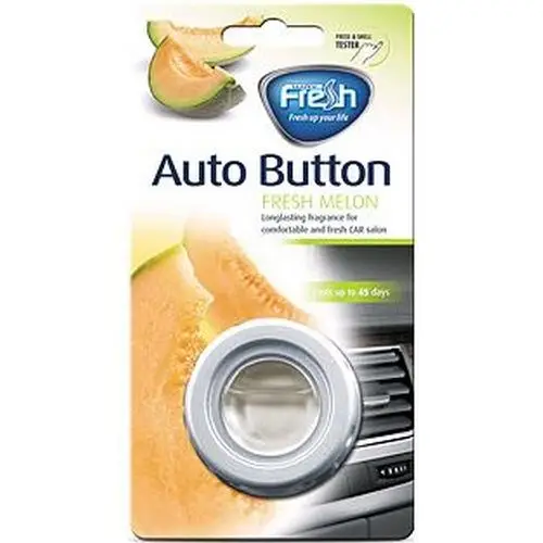 Ароматизатор в дефлектор FRESH WAY AUTO Button Свежая дыня/Fresh Melon (AB08) | Автомобили и