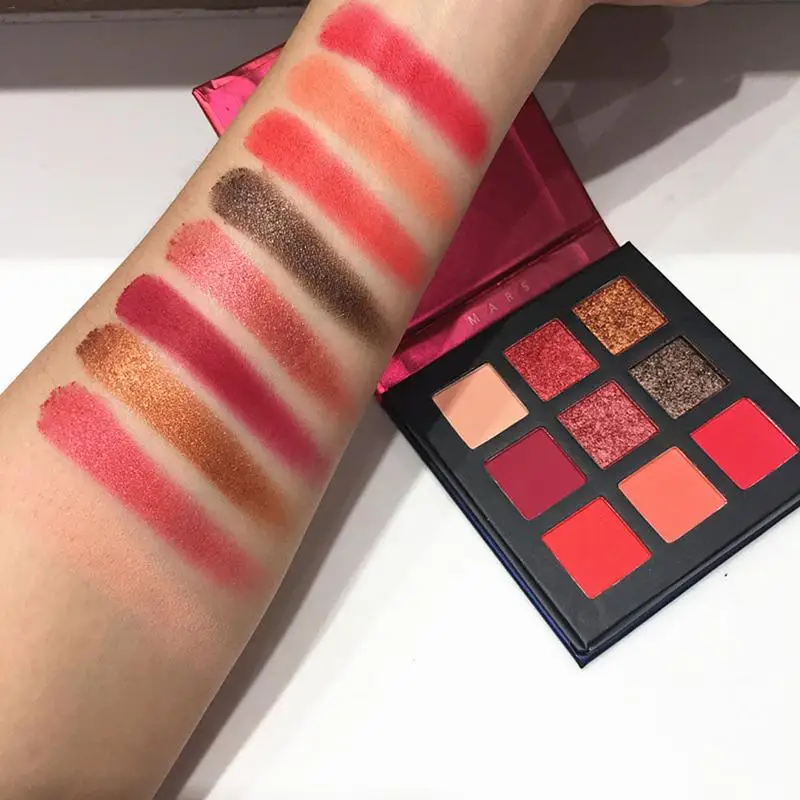 Beauty Glazed палитра теней для век 9 цветов макияжа мерцающие пигментированные тени