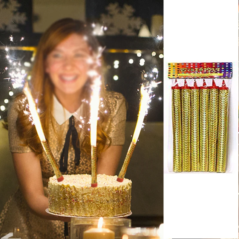Новый Торт Топпер День Рождения украшения для торта Magic Sparkler свечи девичник