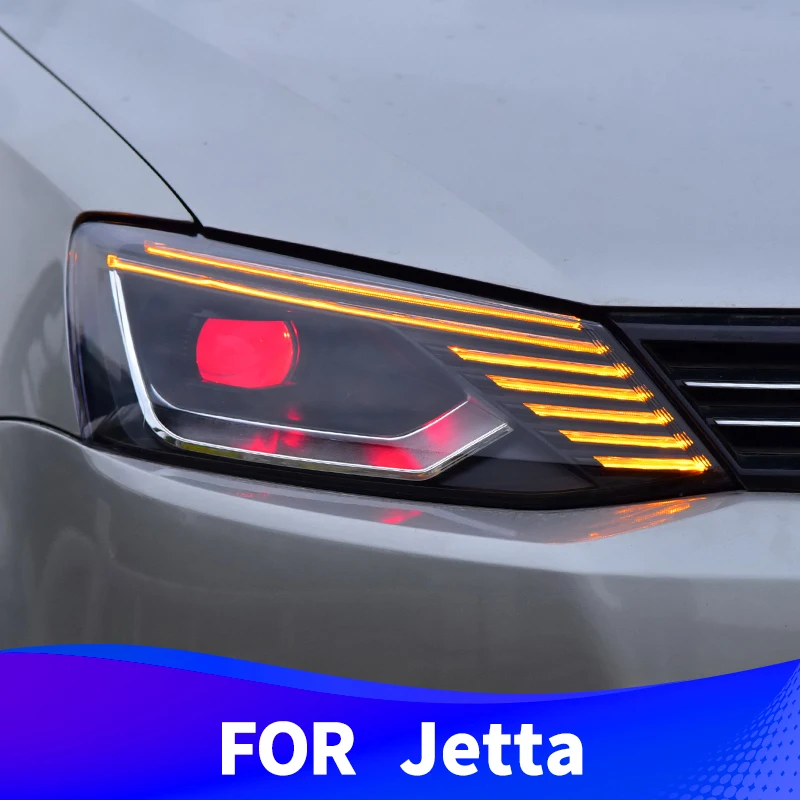 Фара в сборе для Volkswagen Jetta 2012-2018 светодиодный DRL последовательный сигнал поворота
