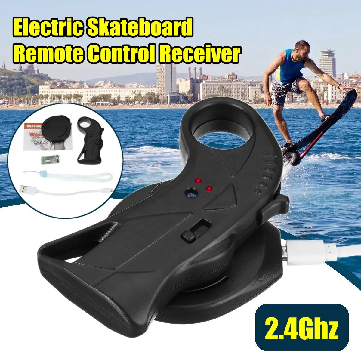 2 4 ГГц Электрический скейтборд пульт дистанционного управления с приемником