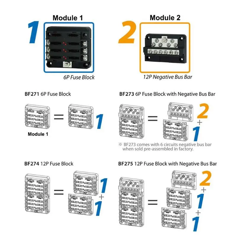 VODOOL DC32V 100A автомобильный морской 12-полосный отрицательный автобусный бар