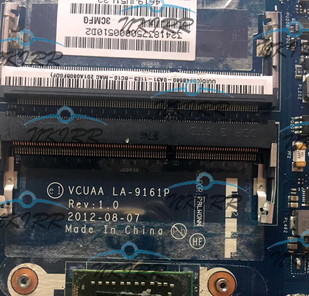 100% рабочий VCUAA LA-9161P K000141070 I3-2365M HM77 GT630M материнская плата с радиатором для Toshiba Satellite