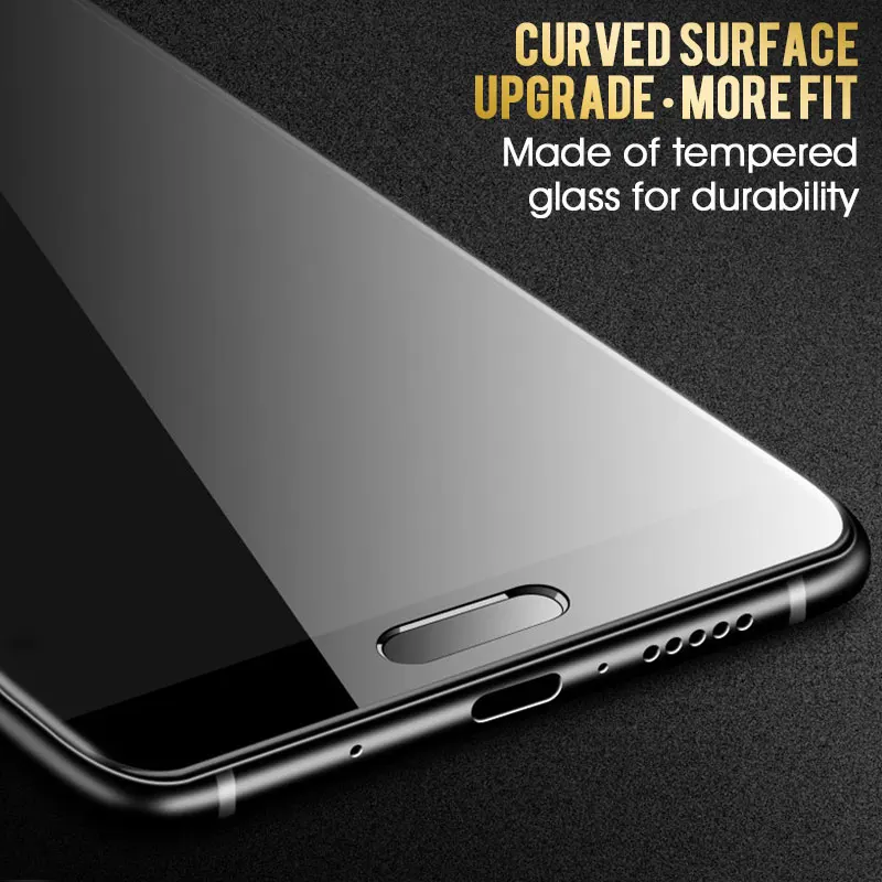 Полное покрытие закаленное стекло для Huawei P9 P10 Lite Plus Защита экрана Honor 8 9 10 V10 умное