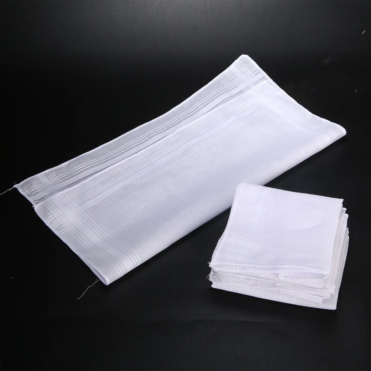 5 шт. новые белые карманные хлопковые носовые платки многоразовые Hankie Hanky