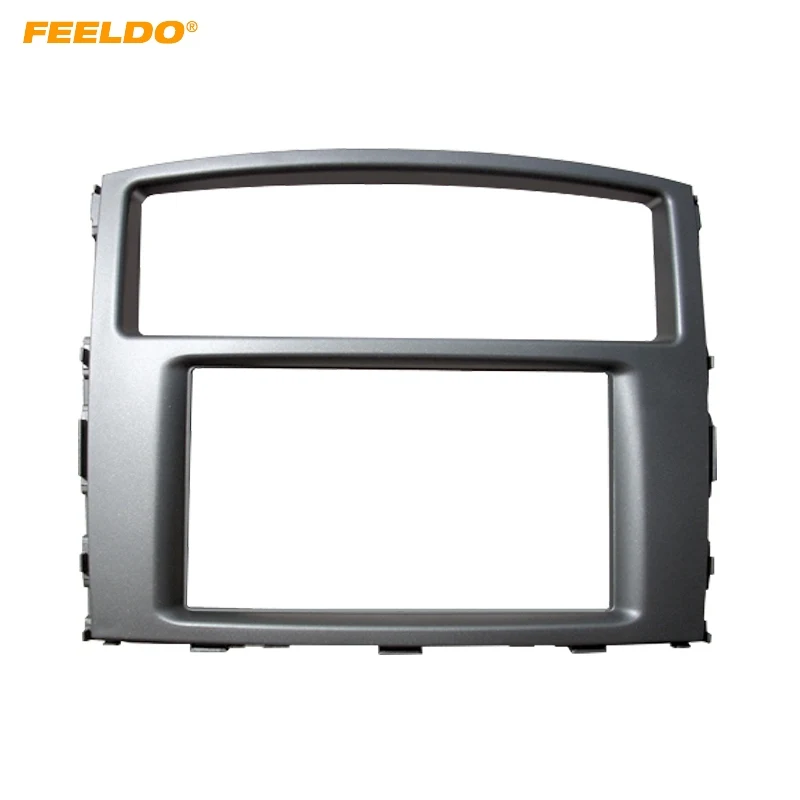 Автомобильная панель FEELDO 2DIN рамка для Mitsubishi Pajero Shogun Montero 2007 + стерео DVD радио