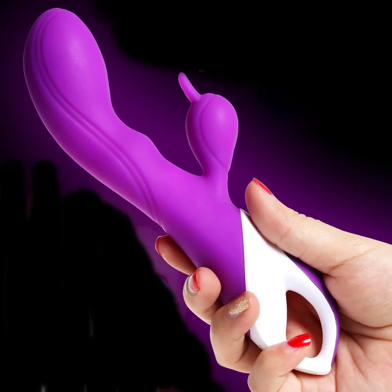 Гибкие G spot двойной вибратор Вращающийся Мути Скорость толкая огромный