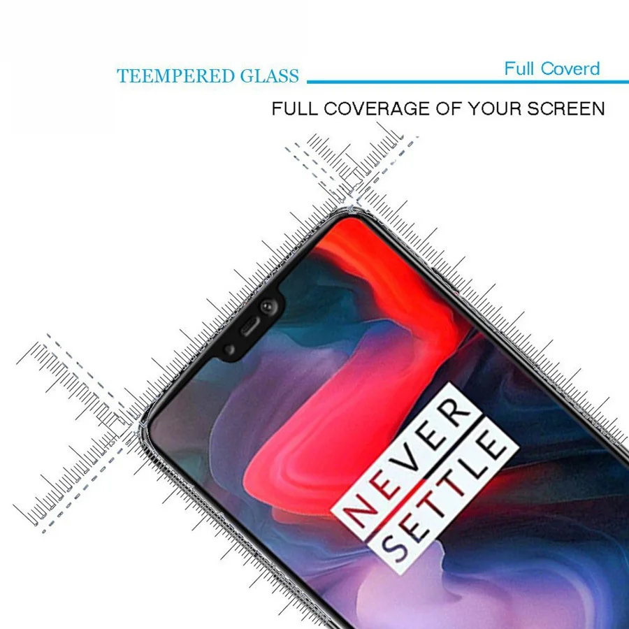 3D закаленное стекло для Oneplus 6 полное покрытие Защитное Oneplus6 9 H Взрывозащищенная