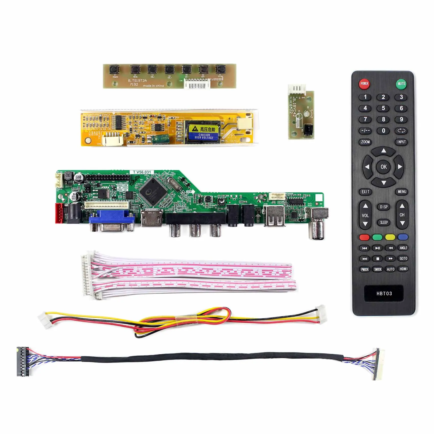 HD MI VGA AV USB RF ЖК дисплей плата контроллера работа для 12 1 inch 1024x768 LTN121XJ L02 L07 HT121X01 101 N121X5