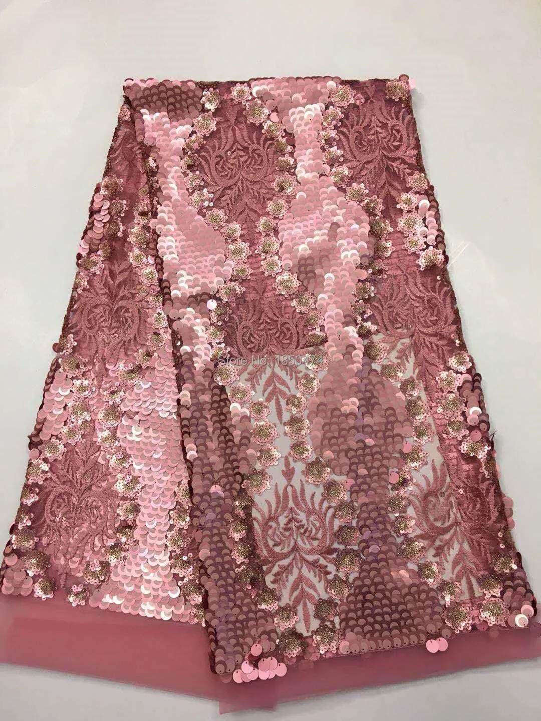 

2019 высокое качество Французский 3D Тюль африканская кружевная ткань блестящее большое вышитое кружево в нигерийском стиле ткани для платья ...