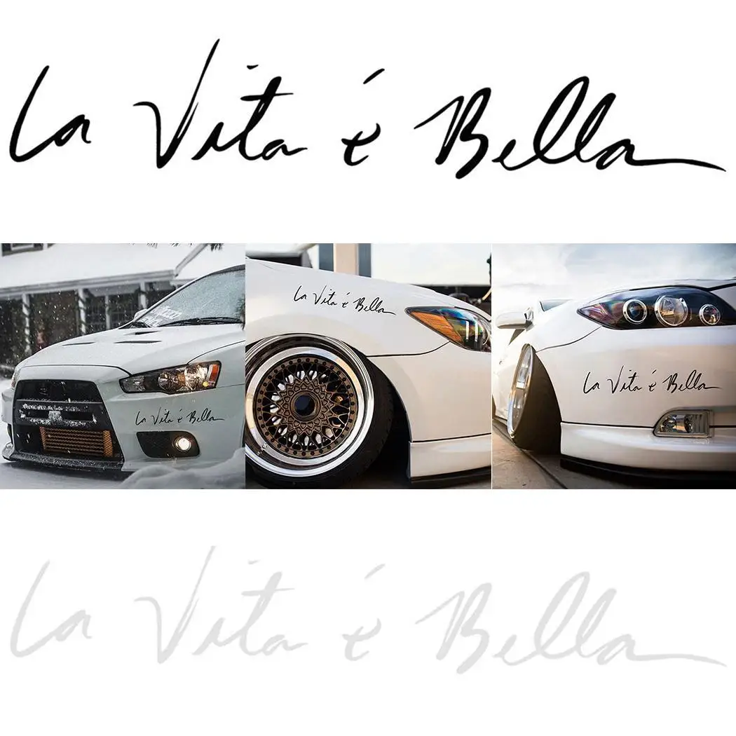 Новая классная Жизнь красивая La Body Vita E Bella (Жизнь красивая) наклейка на стену для