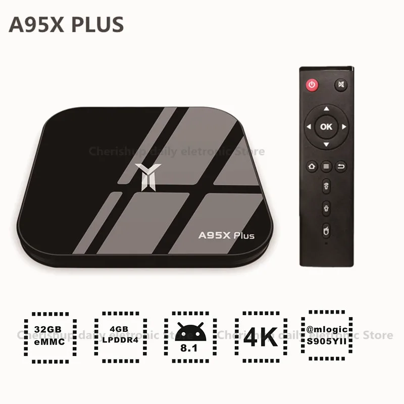 Новейший A95X плюс S905YII 4 к HD Гб + 32 ГБ умный медиаплеер BT4.2 HDMI Android 8 1 ТВ коробка 2 4/5 ГГц