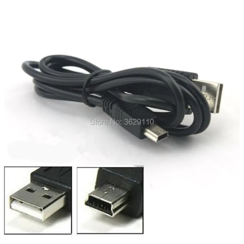 1000 шт./лот 80 см мини usb 5 Pin B зарядное устройство зарядный кабель шнур Адаптер Мини