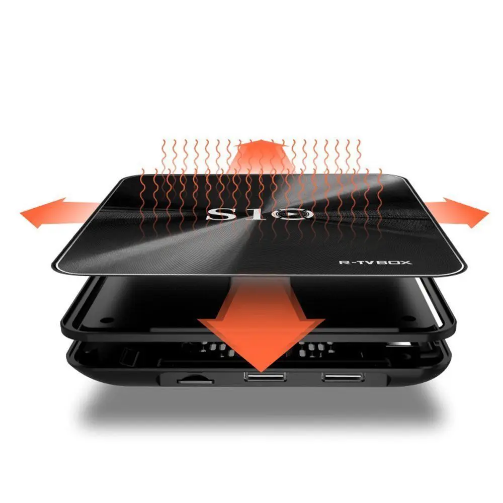 R tv BOX S10 4K UHD DUAL wifi BT4.1 Android 7 1 Smart Box (штепсельная вилка США)|ТВ-приставки и