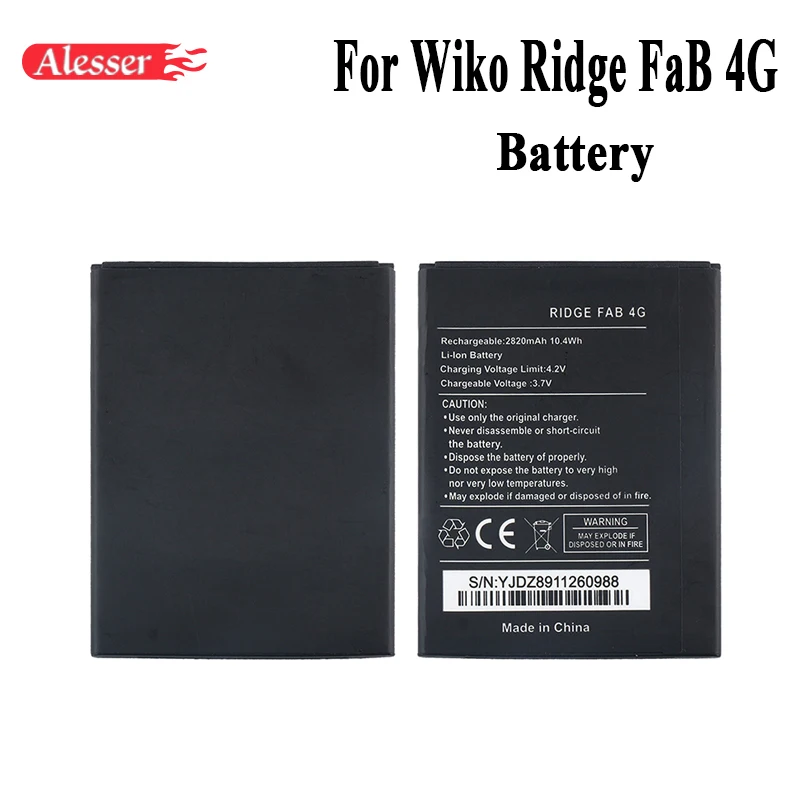 Alesser 5 дюймов Аккумулятор для Wiko Ridge fab 4G 2820 мАч Новый Сменный аксессуар