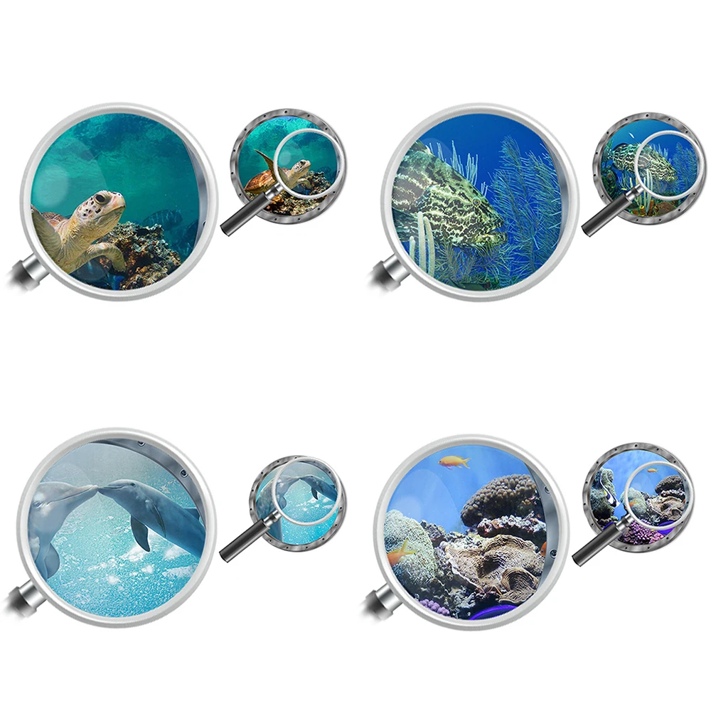 Hot 2019 New Fish Ocean View Windows Wall Door Stickers for Washing Machine Decor Decal wholesale | Дом и сад