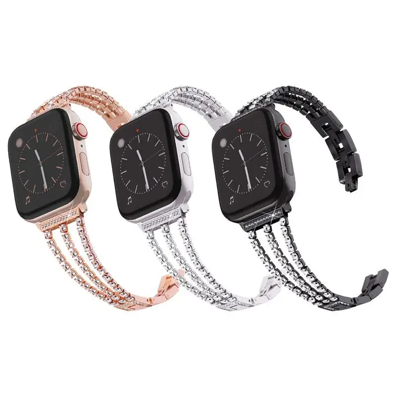 Металлический ремешок для Apple Watch Watch4/3/2/1 38 мм 40 Нержавеющая сталь ремень с
