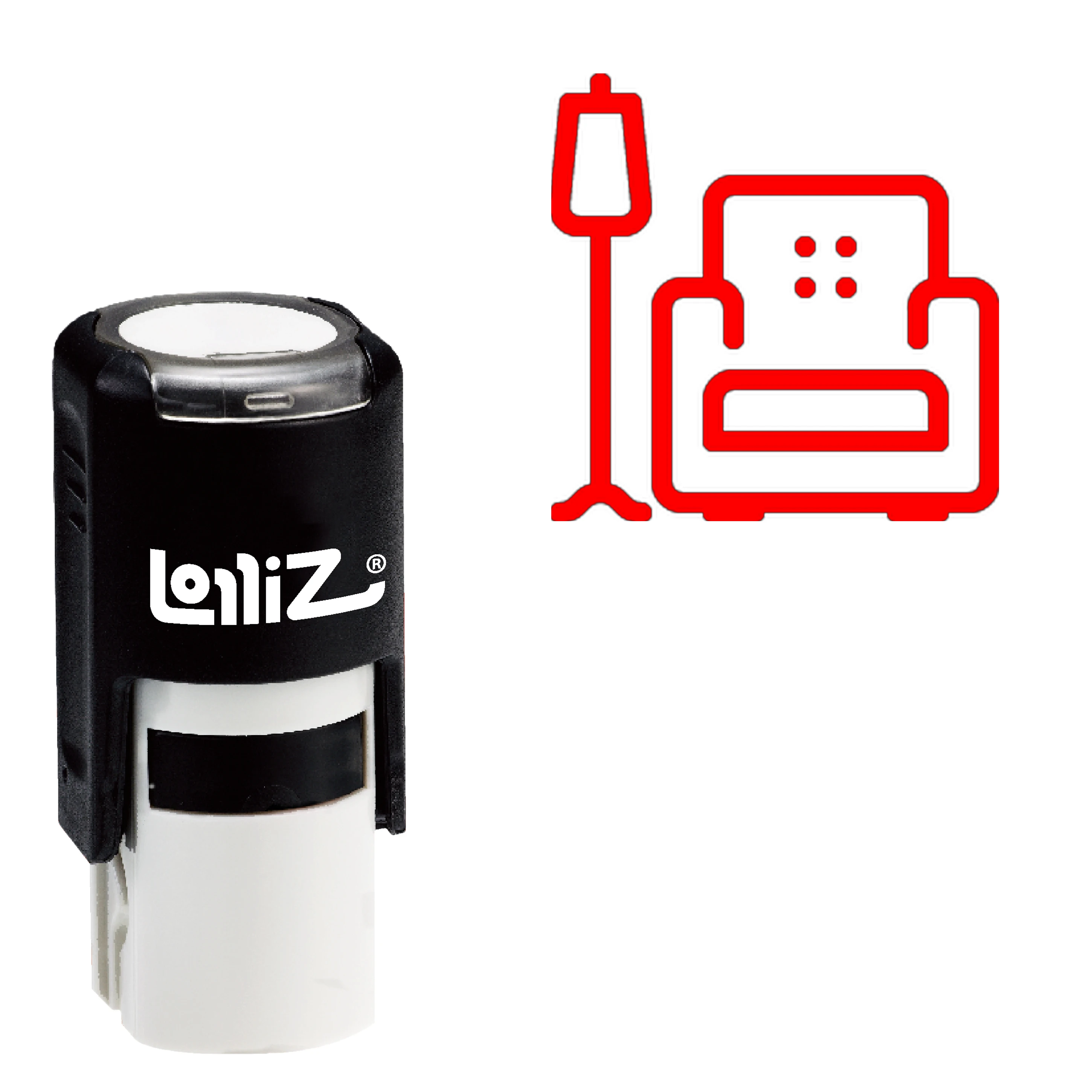 

LolliZ Armchair Self-Inking Rubber Stamp - Modern Symbol Series