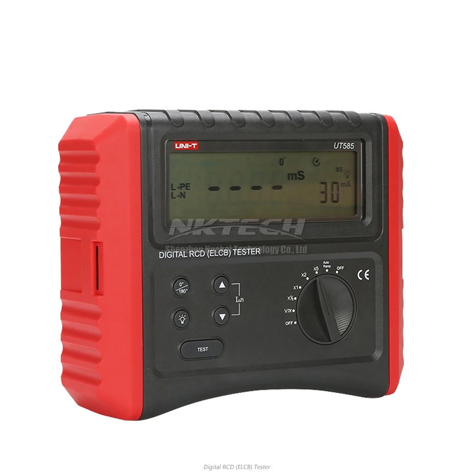 Цифровой RCD тестер UNI-T UT585 UT586 тестеры переключателей защиты от утечки частота