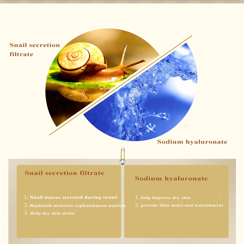 Snail Essence чистый растительный экстракт Гиалуроновая кислота жидкое Увлажнение