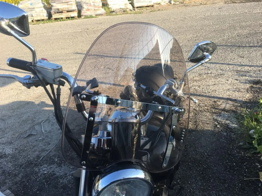 Руль мотоцикла 7/8 &quotи 1&quot регулируемое ветровое стекло для Honda Shadow 125 400 5000 VT125 VT400