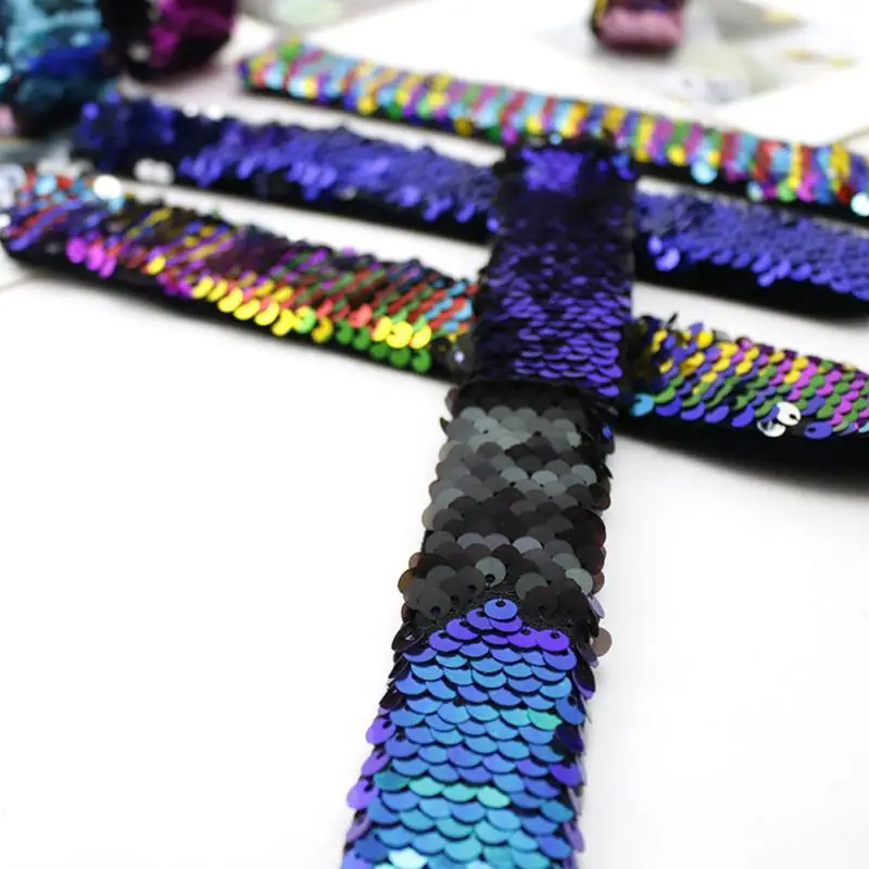 Двухцветные браслеты с блестками Рождественский браслет для вечеринки ремешок