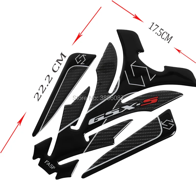 FASP GSX-S бак pad 5D из углеродного волокна наклейка и для профессионального гоночного