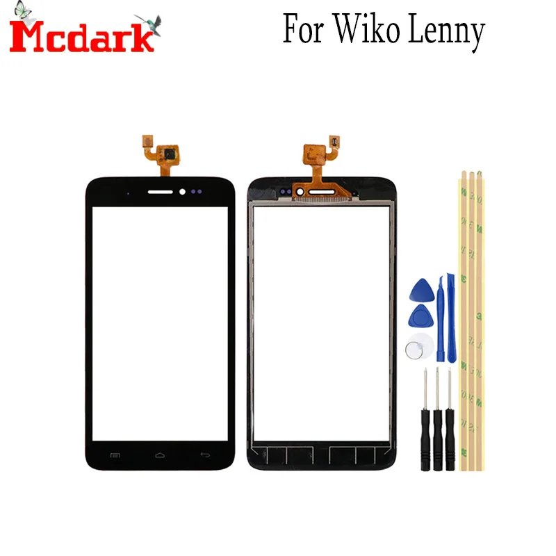 Кожаный чехол бумажник для Wiko Lenny 5 0 дюймовые передние Стекло сенсорный экран