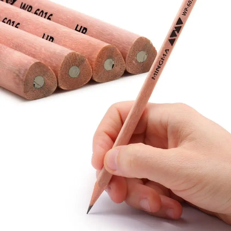 New Arrival Sketch Pencil Set HB Triangle Wooden Graphite Sketching Pen Stationery 50Pcs Writing Exam Drawing | Канцтовары для