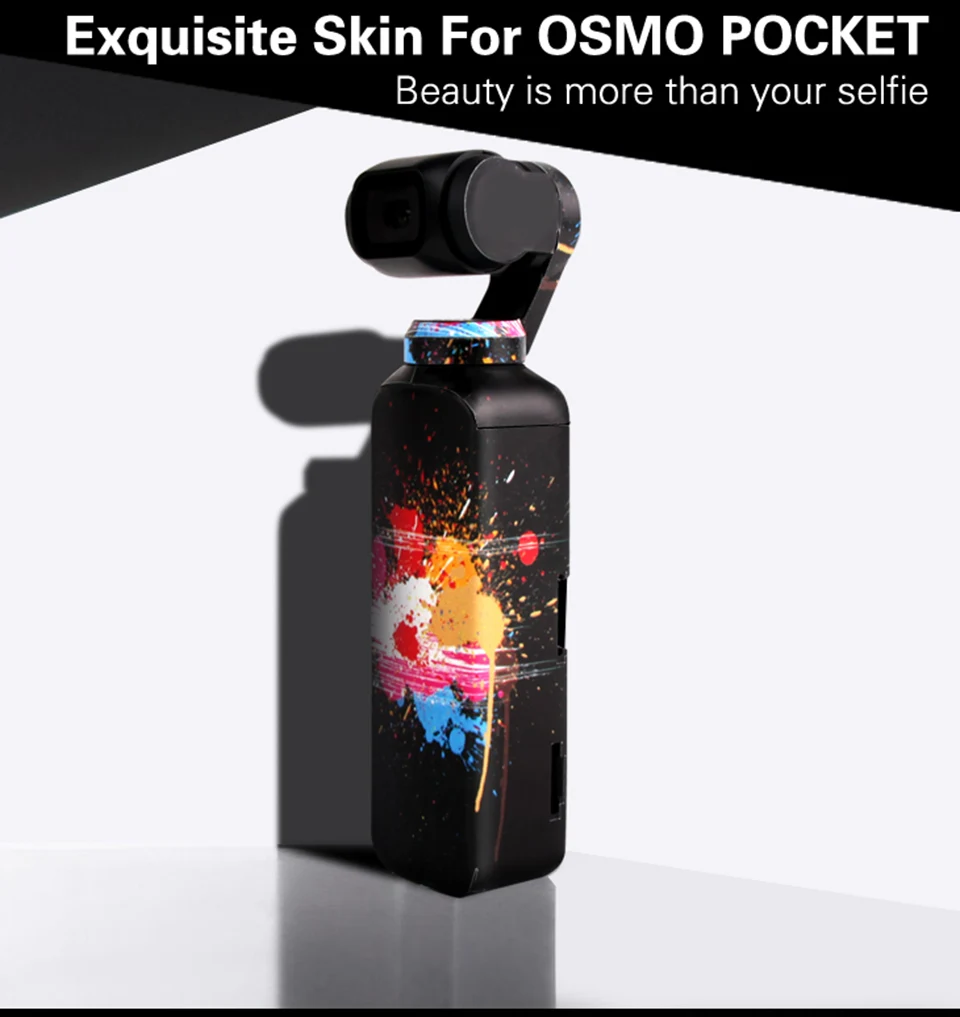 Colorful Waterproof Skin Sticker for DJI OSMO Pocket Handheld Gimbal Stabilizer Scotchcal Film Decals Protector Accessory | Электроника