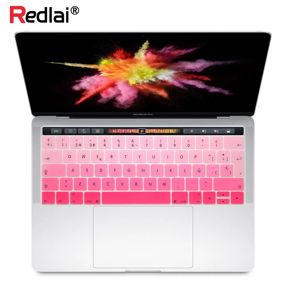 Чехол для клавиатуры MacBook New Pro Retina 13 15 дюймов с сенсорной панелью 2018 A1989 A1990|keyboard