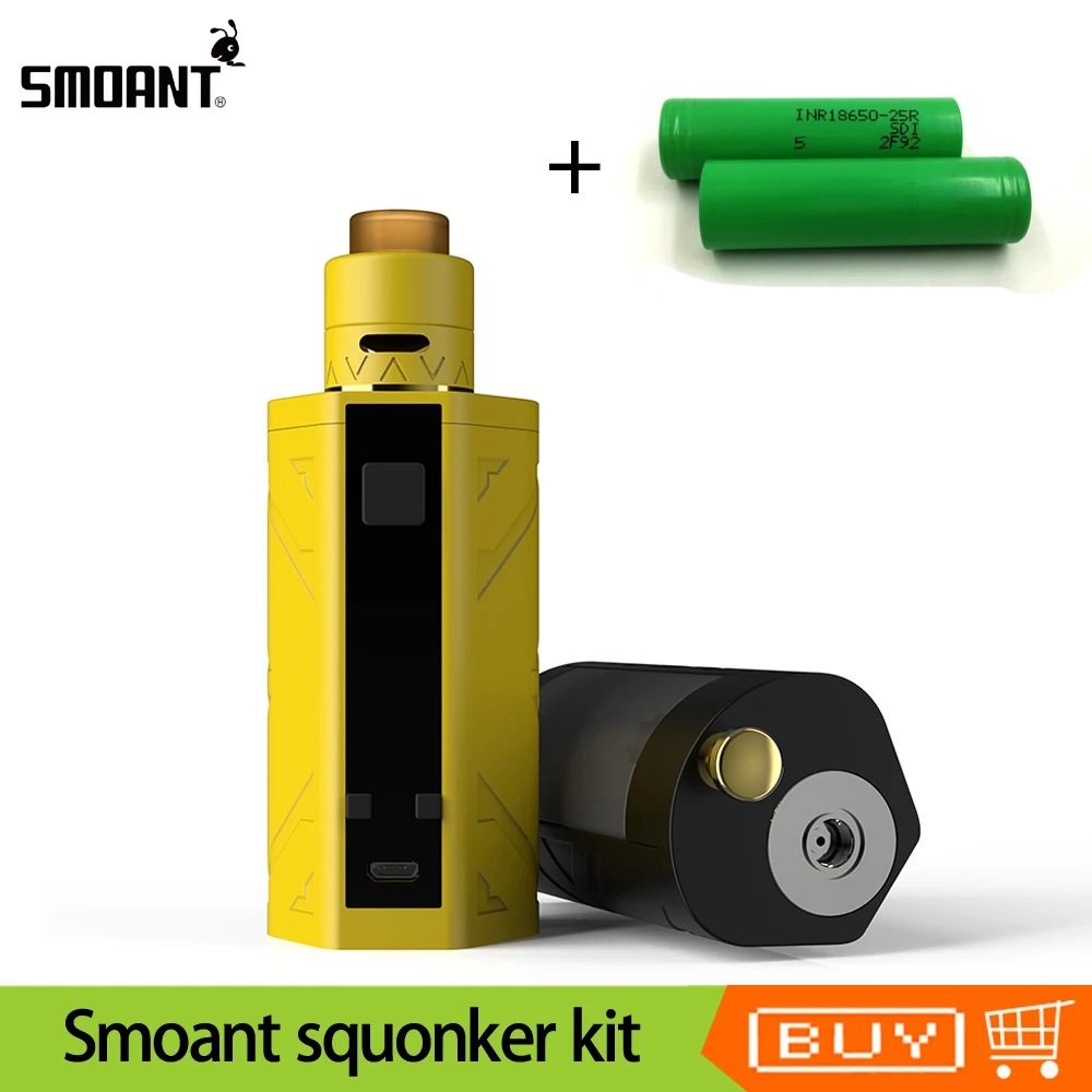 Оригинальный Smoant Battlestar 200 Вт TC Squonker Vape комплект с 7 мл емкость заправка бутылки RDA