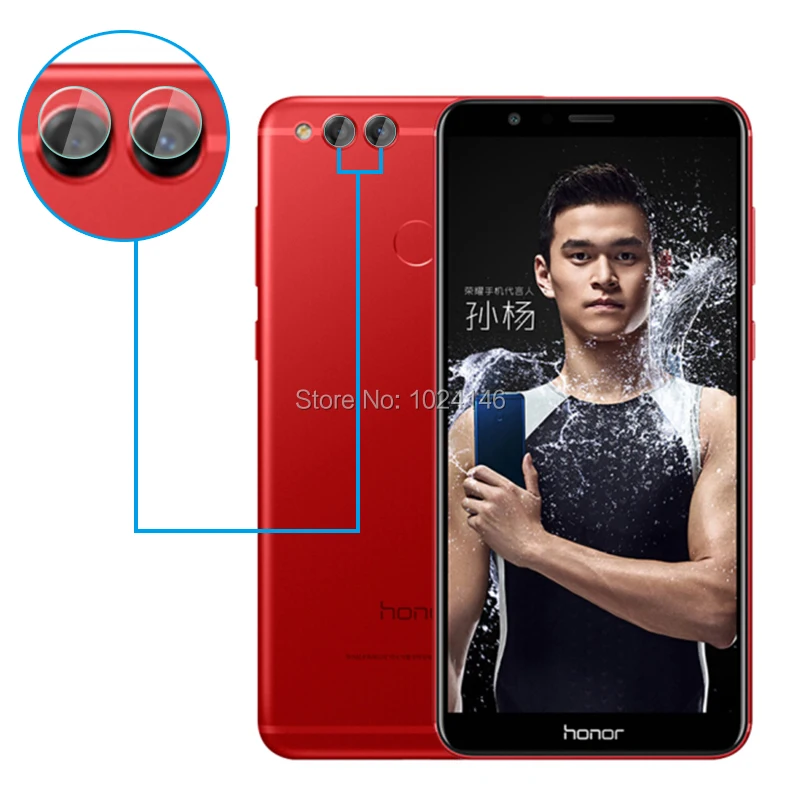 5 компл./лот для huawei Honor 7X/коврики SE 93 &quotтонкий прозрачная задняя объектив камеры