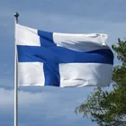 Финляндия Флаг полиэстера финский национальный флаг для наружного и внутреннего размещения фестиваль домашний инструмент для создания украшений из полиэстера, развевающийся флаг Прямая доставка