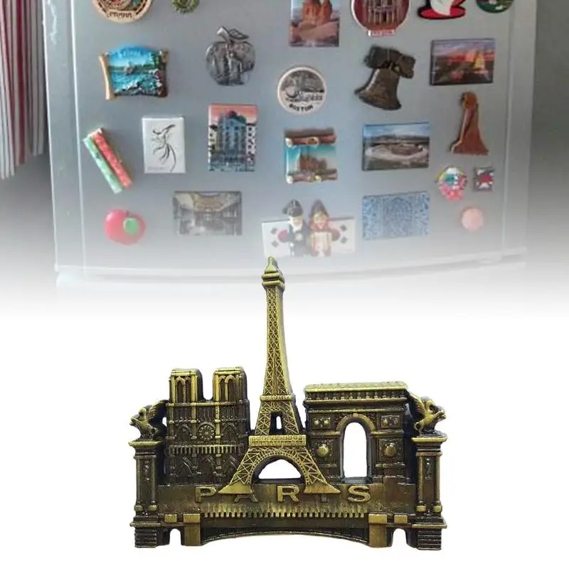 Инновационный металлический 3D Магнитный рефрижератор в Париже аксессуары для