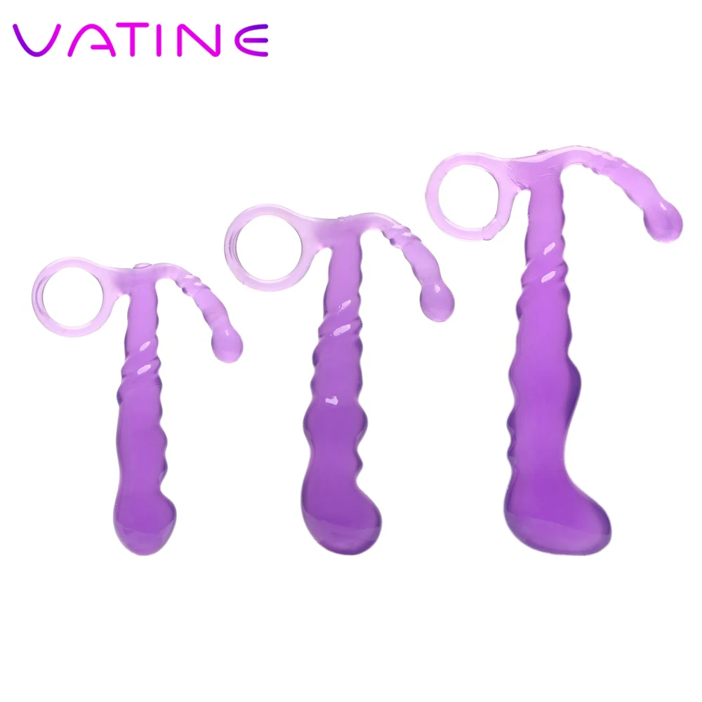 Анальная пробка VATINE для начинающих секс игрушки мужчин женщин S/M/L с вытяжным