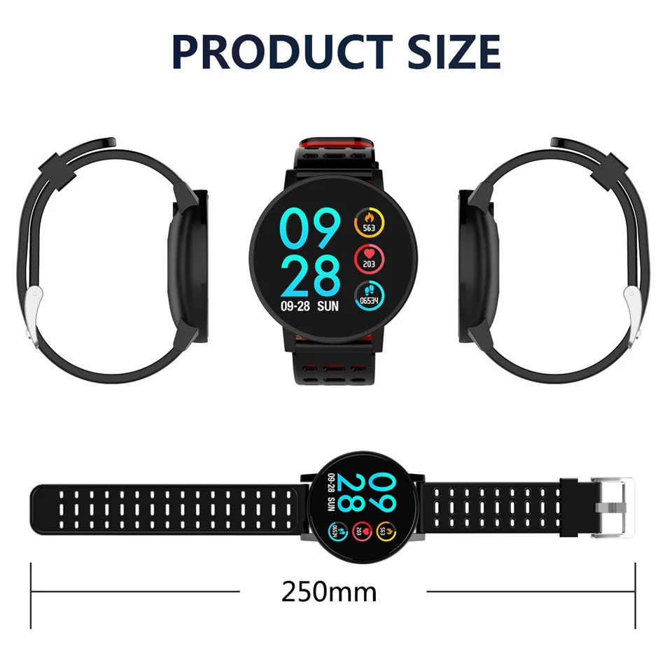 Bakeey Smart Watch 1 3 дюймов цветной экран динамический UI HR кровяное давление кислород