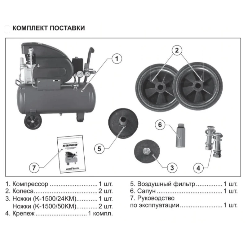 Компрессор ПАРМА К-1500/24КМ | Обустройство дома