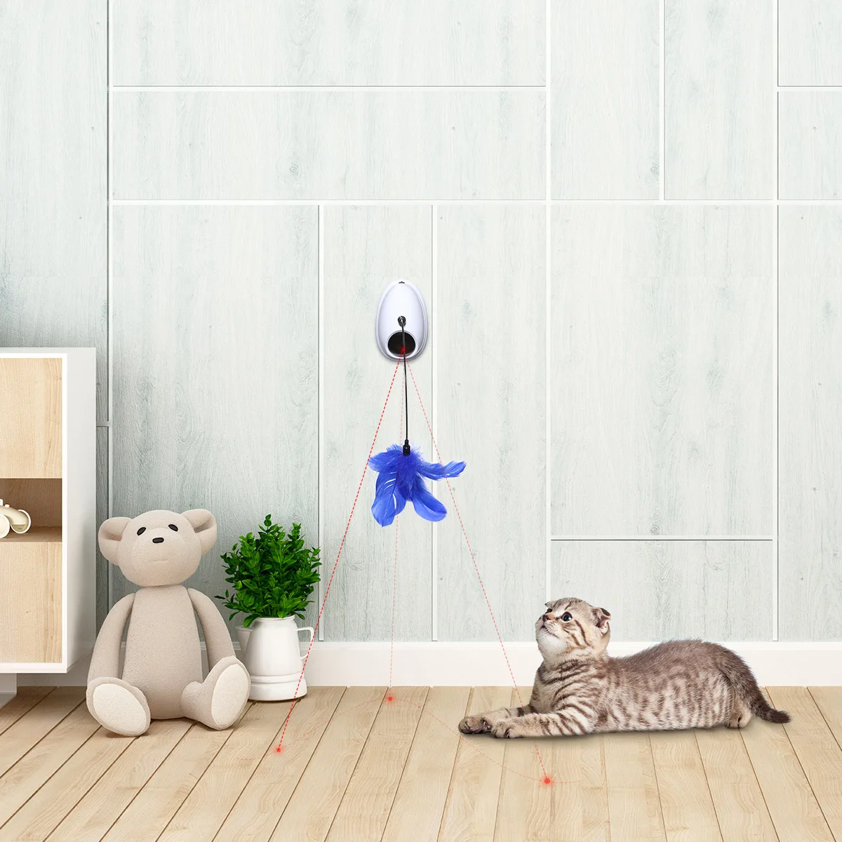 3 в 1 лазерные игрушки для кошек котят Лазерное перо 360 градусов автоматические