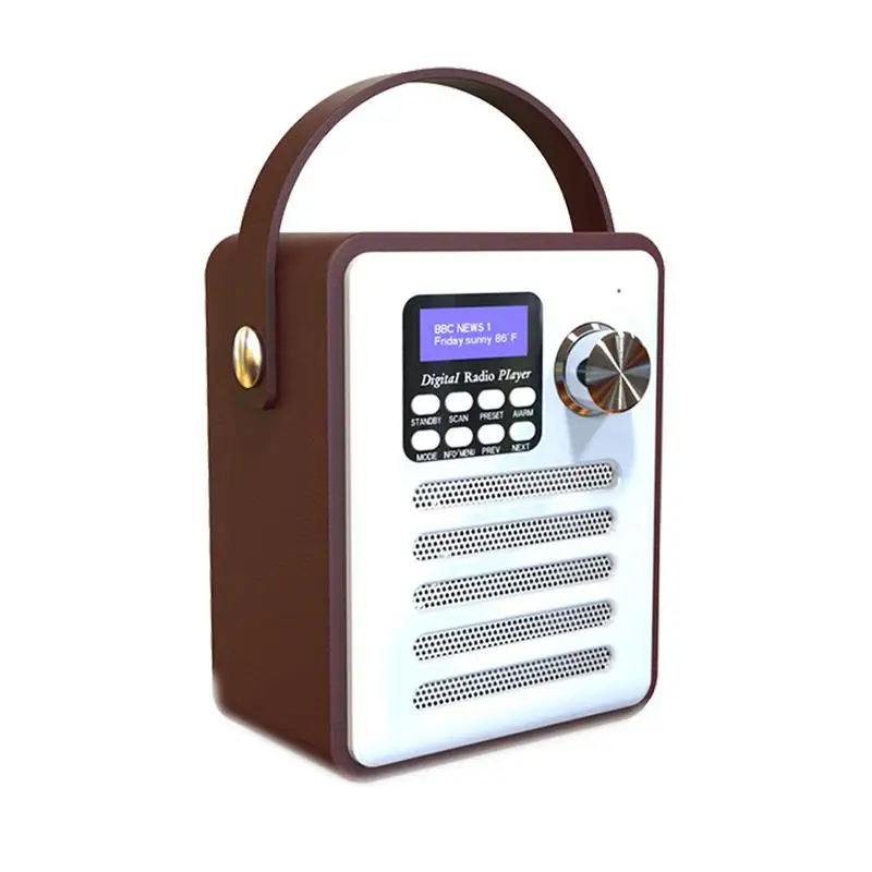 Многофункциональный радио цифровой WiFi Интернет FM портативный Радио Деревянный