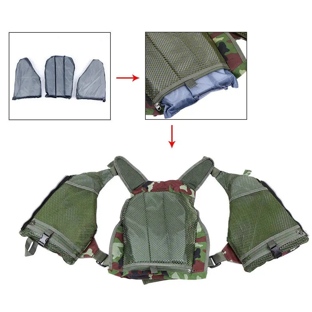 Men's Fishing Jacket Outdoor Vest Breathable Camping Flyfishing Waistcoat | Спорт и развлечения