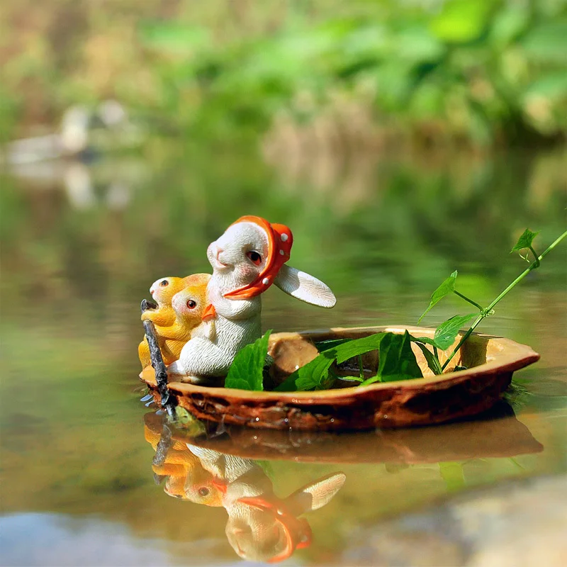 Кролик гребля Дома Офиса художественное оформление самополив воды культура Rockery