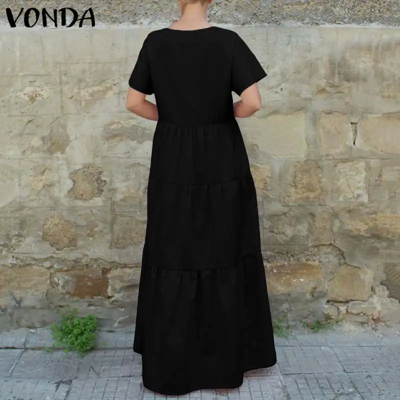 2021 платье для беременных VONDA летние винтажные длинные платья макси