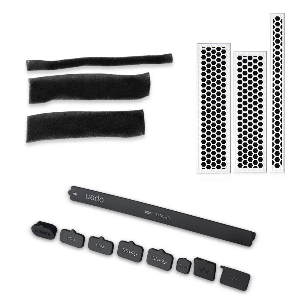 

Наборы для защиты от пыли OSTENT, пылезащитная крышка, сетчатый фильтр, домкрат, наборы для Xbox One S, игровые аксессуары