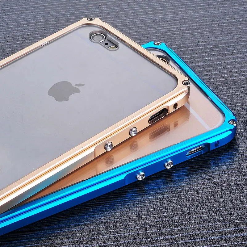 Противоударный металлический чехол REFUNNEY для iPhone 7 Plus гибридный с алюминиевой