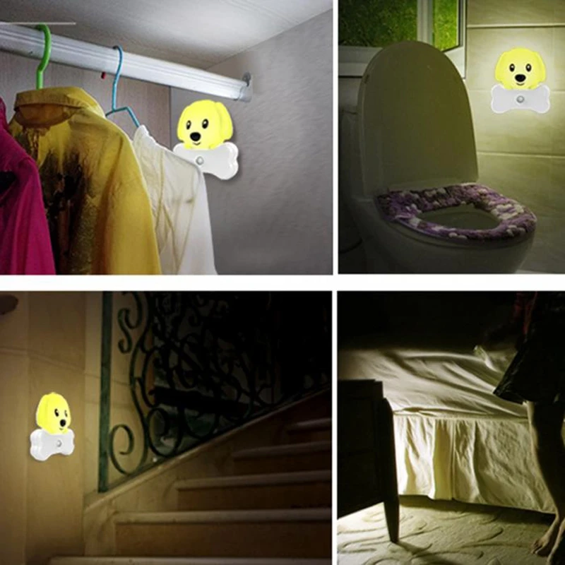Led Motion Sensor Night Light Dog Shape Usb Plug Activated Nightlight For Bedroom Office Tb Sale | Лампы и освещение
