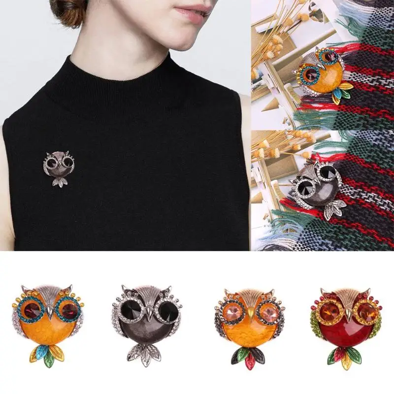 Эмаль животное пчела утка Сова Птица Броши Завод булавка для насекомых ювелирные