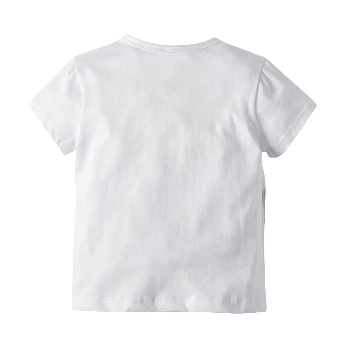 New Kidsɻlouse Short-sleeved Cotton Round-collar Camouflage Crocodile Patch Cover T-shirt for Boys |