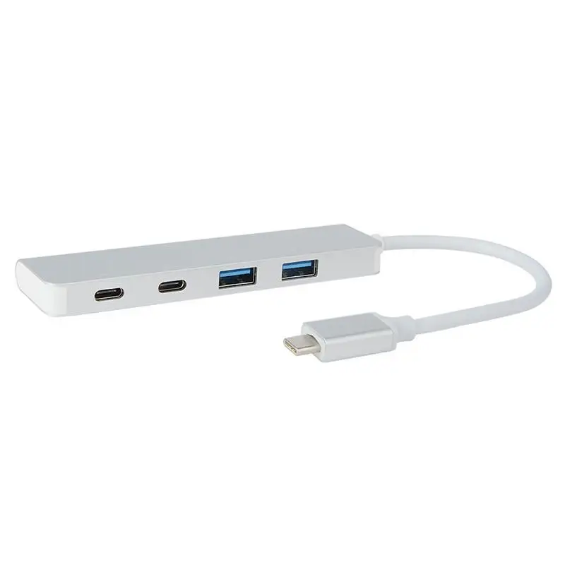 4 в 1 USB C Type концентратор из алюминиевого сплава 2 порта Usb 3 0 PD зарядный конвертер