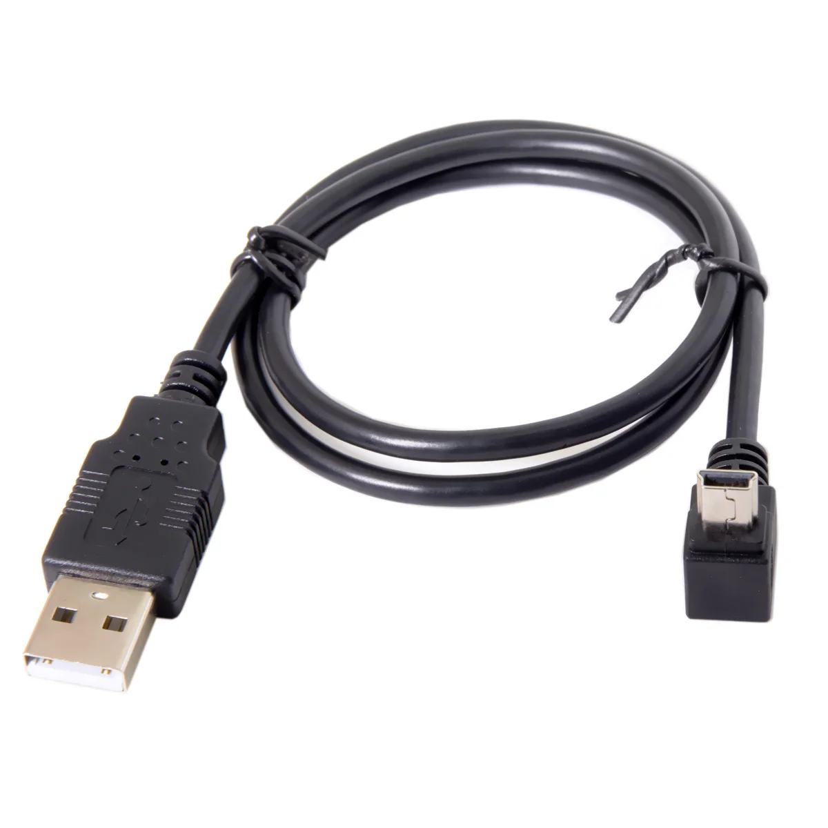 Zihan USB 2 0 A Тип папа до 90 градусов вверх Угловой Mini B 5pin кабель 50 см|Кабели передачи